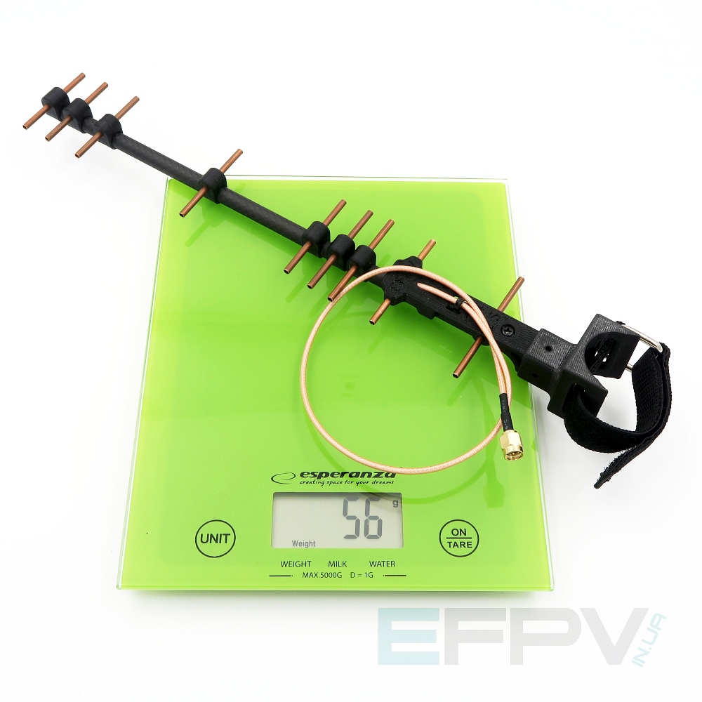 Антена карбонова Yagi 2400-2500 MHz 9 секцій 13,4 dBi