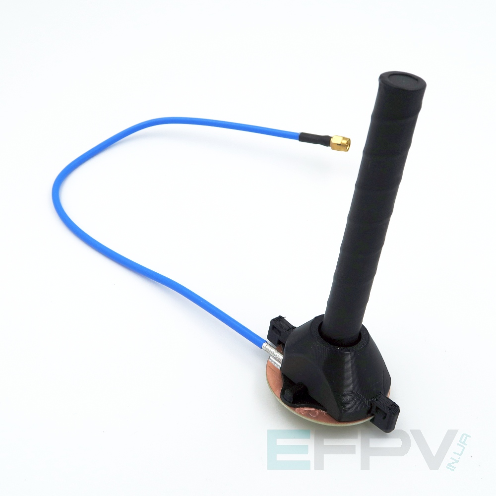 Антена Helical/Хелікс RHCP 12 dBi 10 витків  4.9-6.1 GHz (30 см)