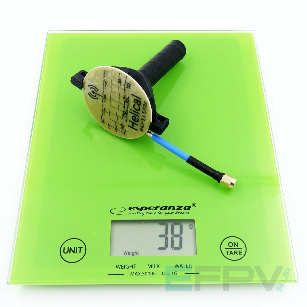 Антена Helical/Хелікс RHCP 10 dBi 6 витків  4.9-6.1 GHz