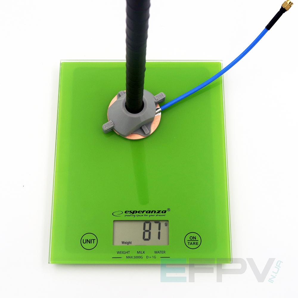 Антена Helical/Хелікс LHCP RP-SMA 17.8 dBi 22 витків  4.9-6.1 GHz (15 см)