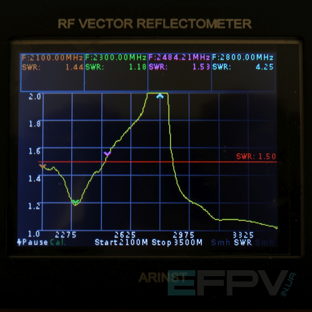 Диполь 2100-2700 MHz (текстоліт)