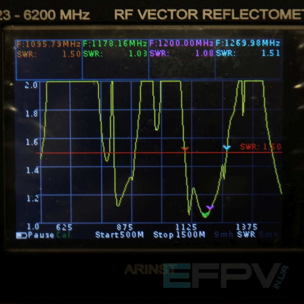 Антена логоперіодична 1100-1260 MHz (текстоліт)