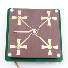 Патч Skif 14dBi LHCP 4.9-6.0 GHz з кабелем 12 см (Made in UA)