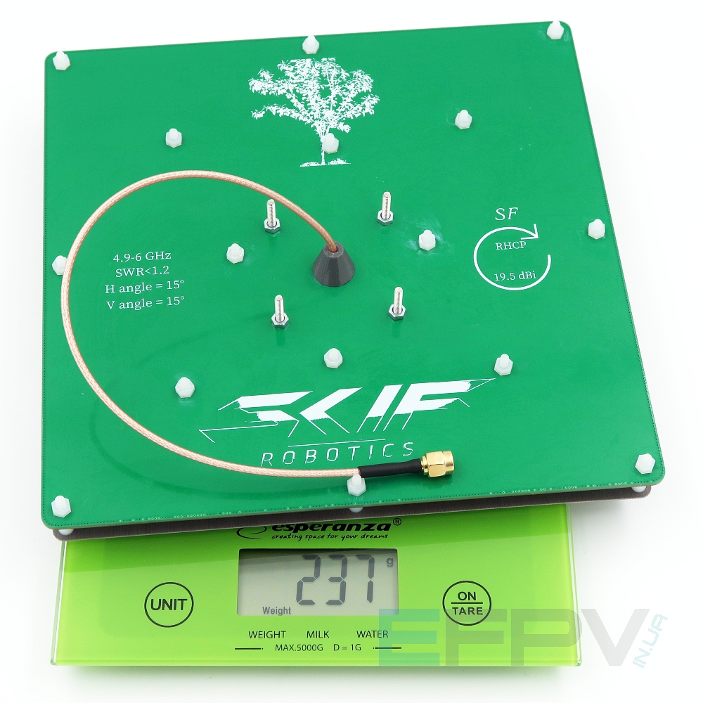 Патч Skif 19,5dBi RHCP 4.9-6.0 GHz (Made in UA)