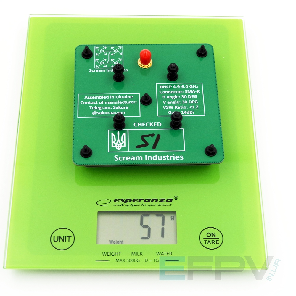 Патч Scream Sakura 14dBi RHCP 4.9-6.0 GHz