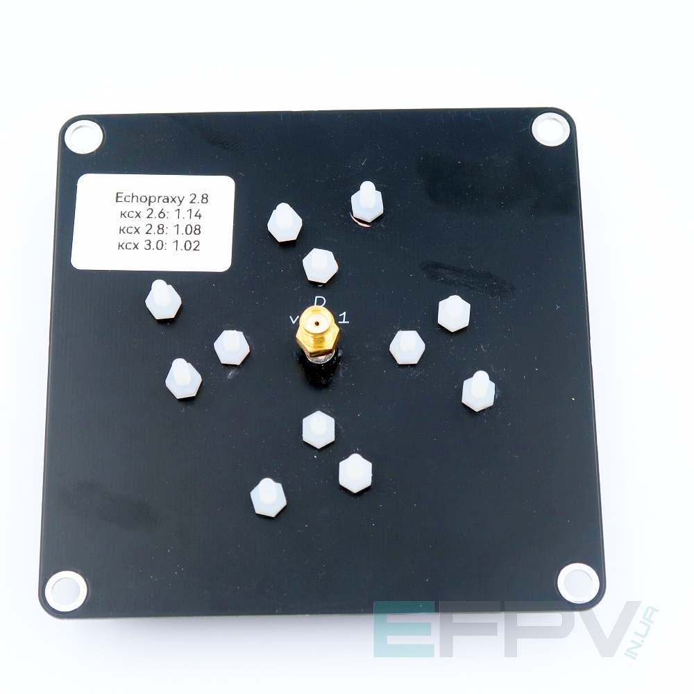 Патч антена Echopraxy RHCP 9.2-10.2dBi 2.8 (2.5-3.2) GHz 