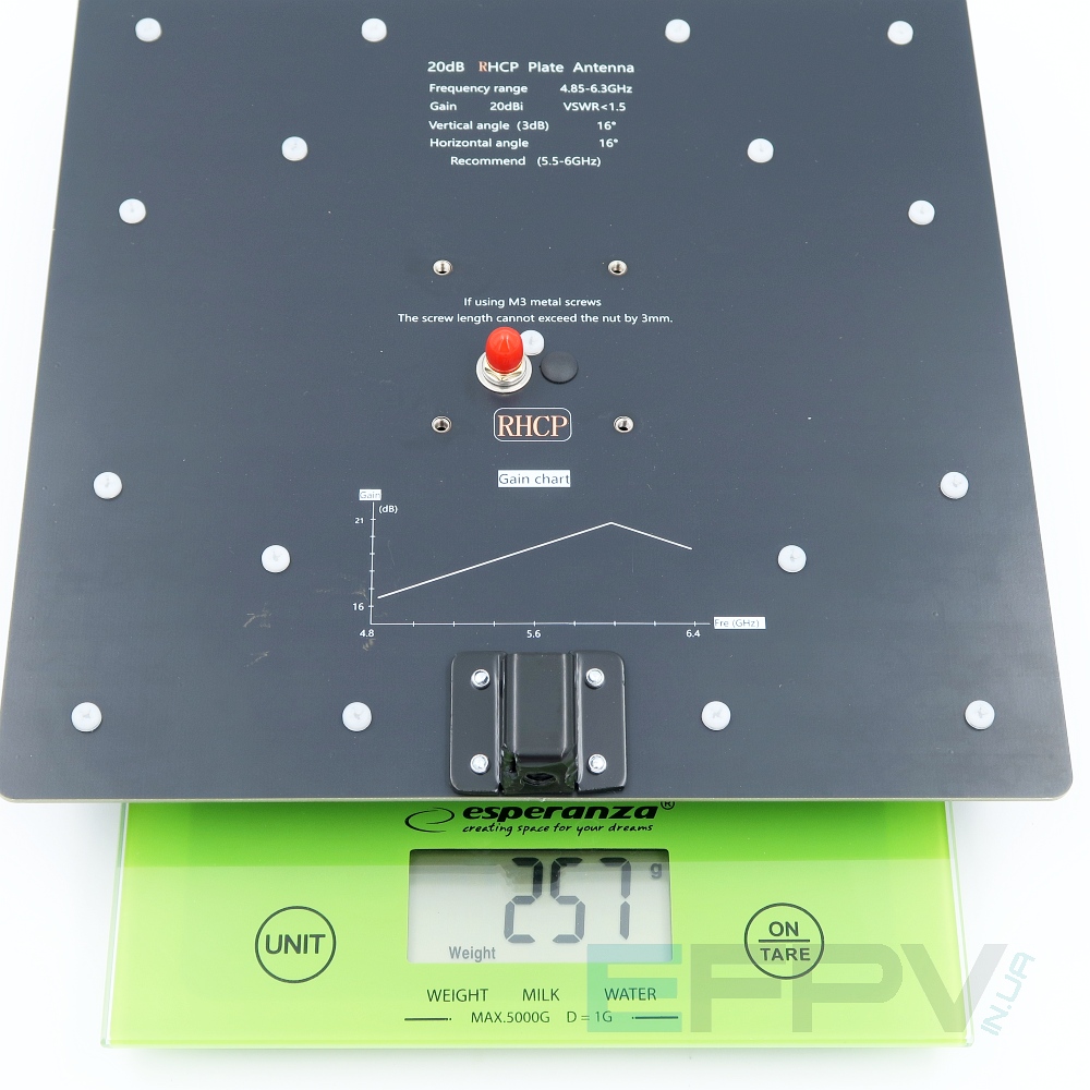 Патч антена Maple Wireless 5.5G 20dBi RHCP 4.85-6.3GHz SMA