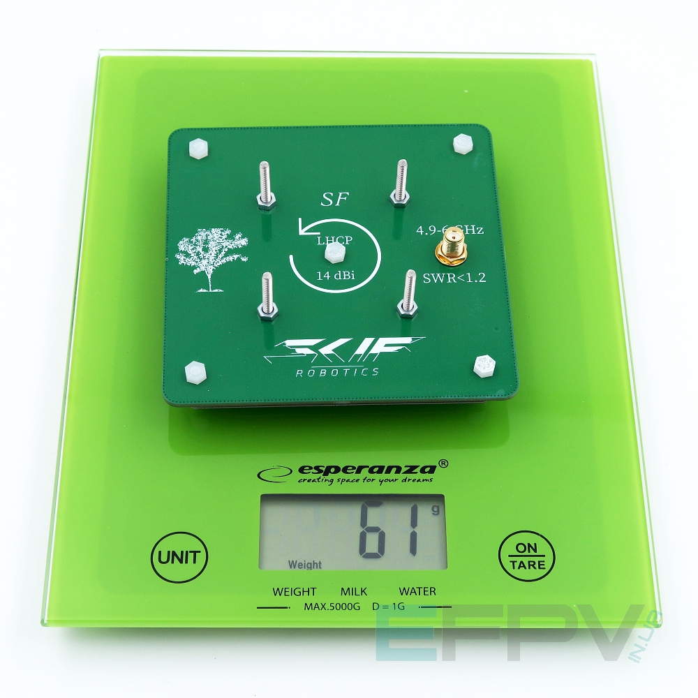 Патч Skif 14dBi LHCP 4.9-6.0 GHz (Made in UA)