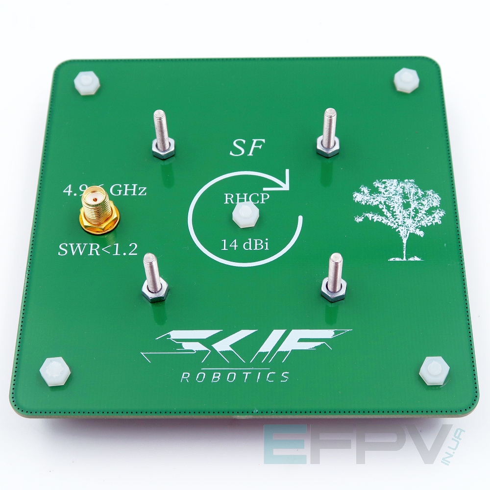 Патч Skif 14dBi RHCP 4.9-6.0 GHz (Made in UA)