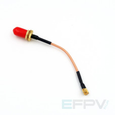 Антенний кабель RP SMA Female - MMCX кутовий 10см перехідник пігтейл RG316