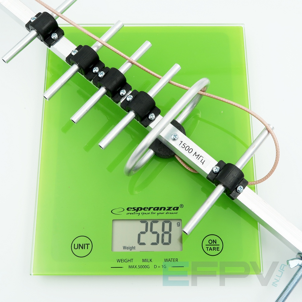 Антена Yagi 1500MHz 9 секцій 13,4 dBi