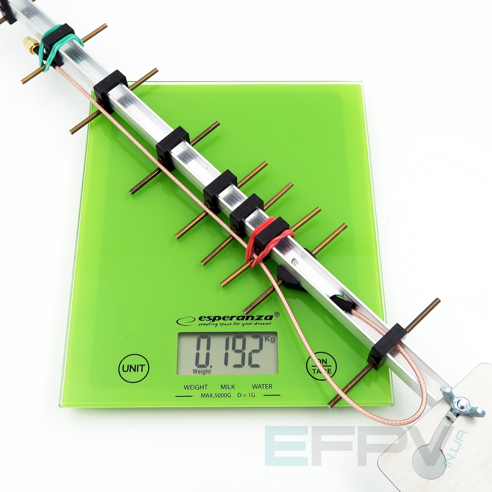 Антена Yagi 1900 MHz 9 секцій 13,4 dBi