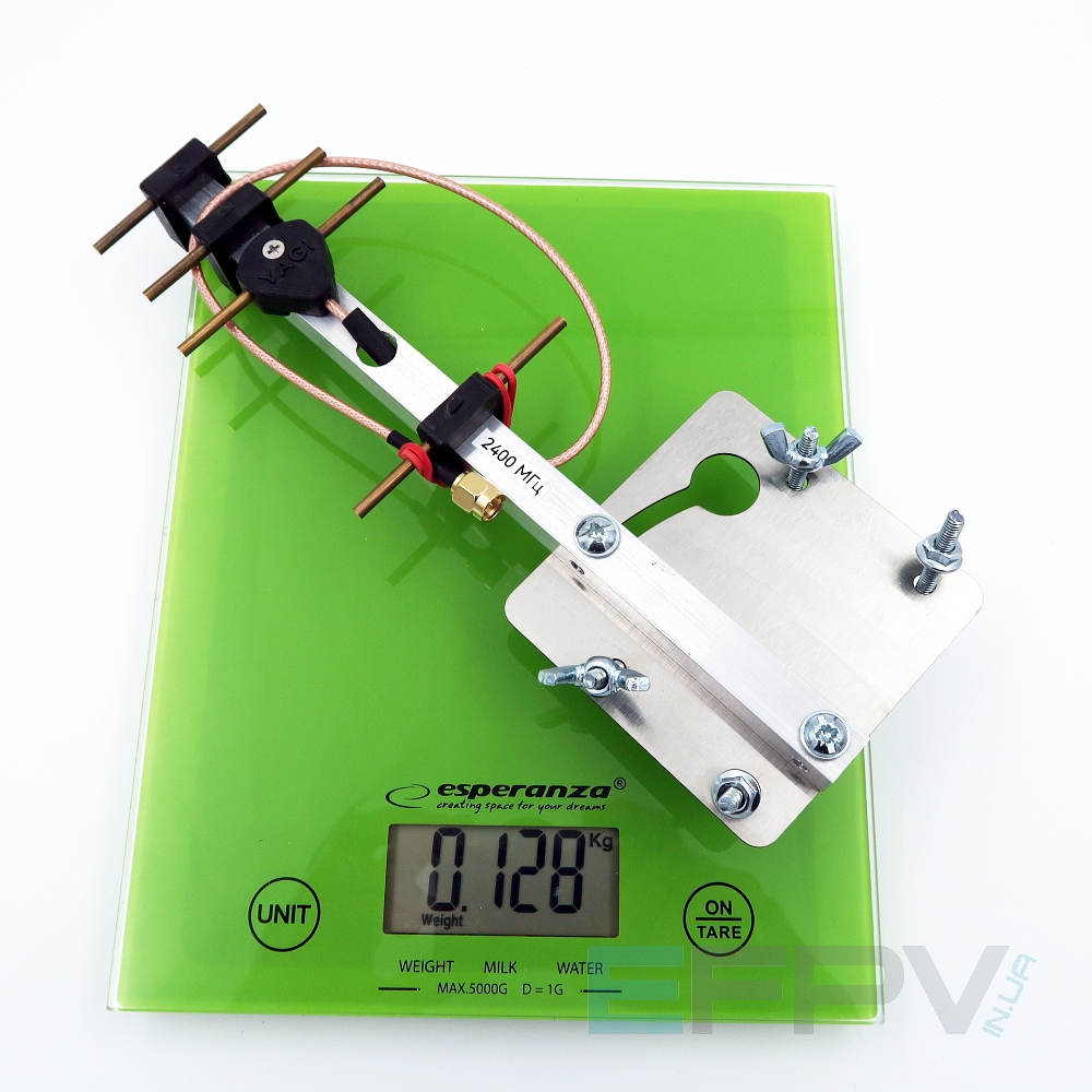Антена Yagi 2400 MHz 4 секції 8,6 dBi
