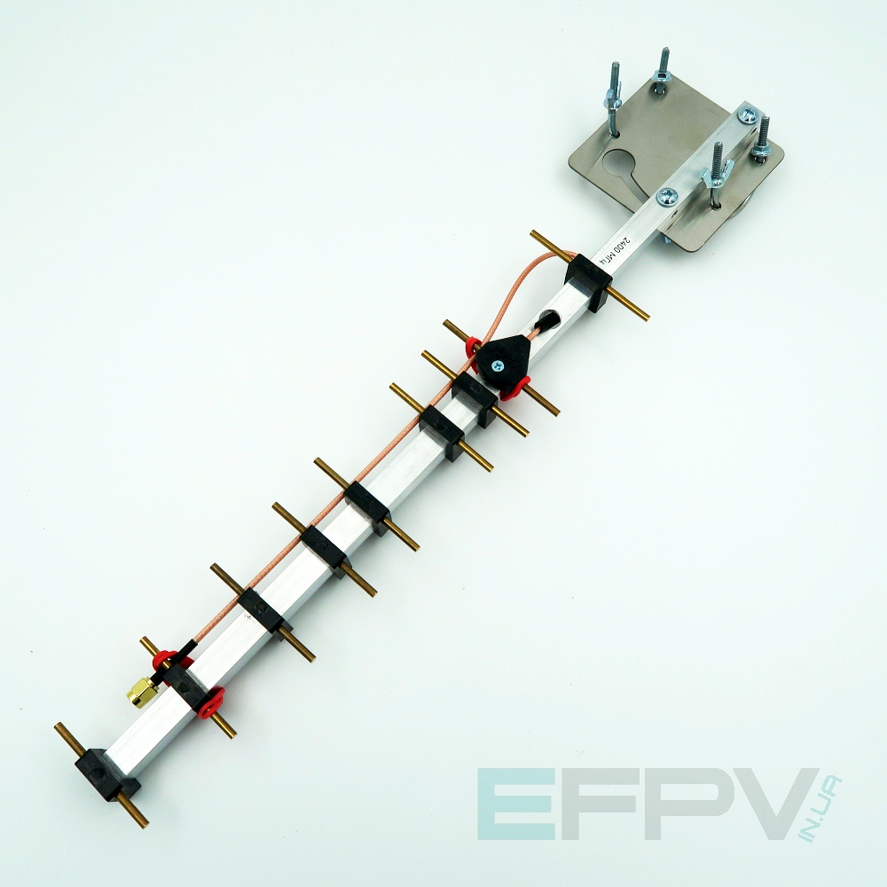 Антена Yagi 2400 MHz 9 секцій 13,4 dBi