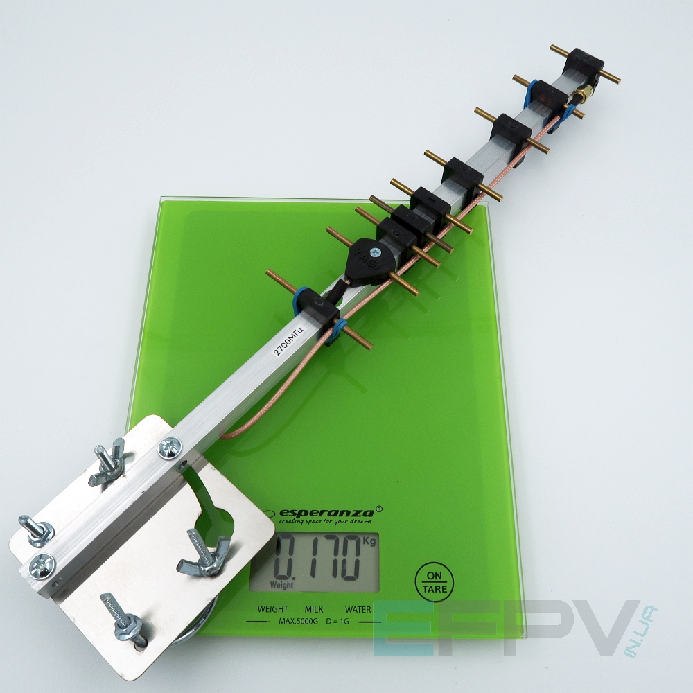 Антена Yagi 2700MHz 9 секцій 13,4 dBi