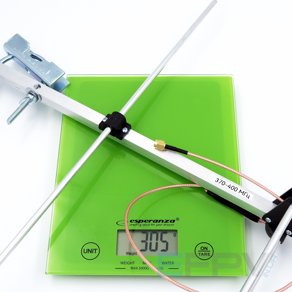 Антена Yagi 370-400MHz 4 секції 8,6 dBi