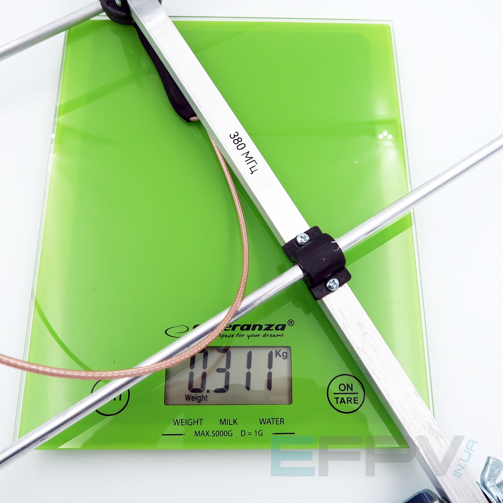 Антена Yagi 380MHz 4 секції 8,6 dBi