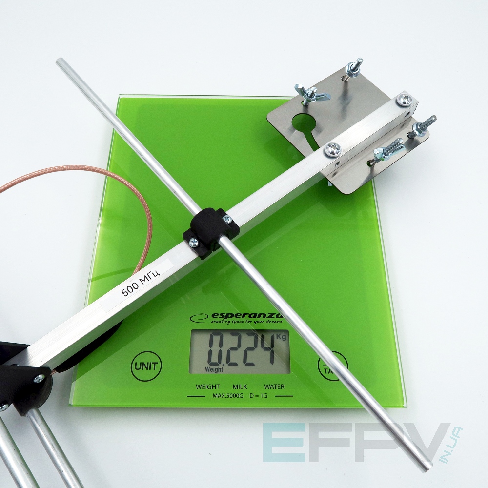 Антена Yagi 500MHz 4 cекції 8,6 dBi
