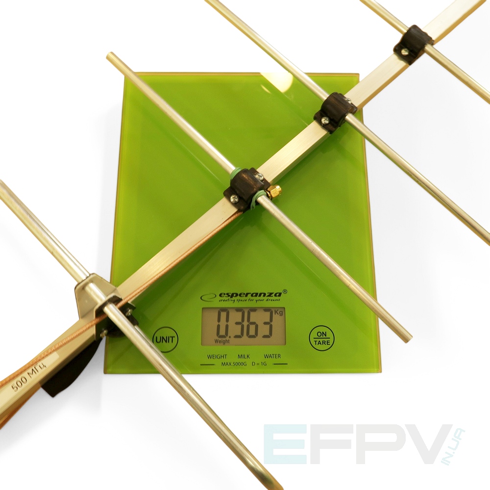 Антена Yagi 500MHz 7 cекцій 11,9 dBi