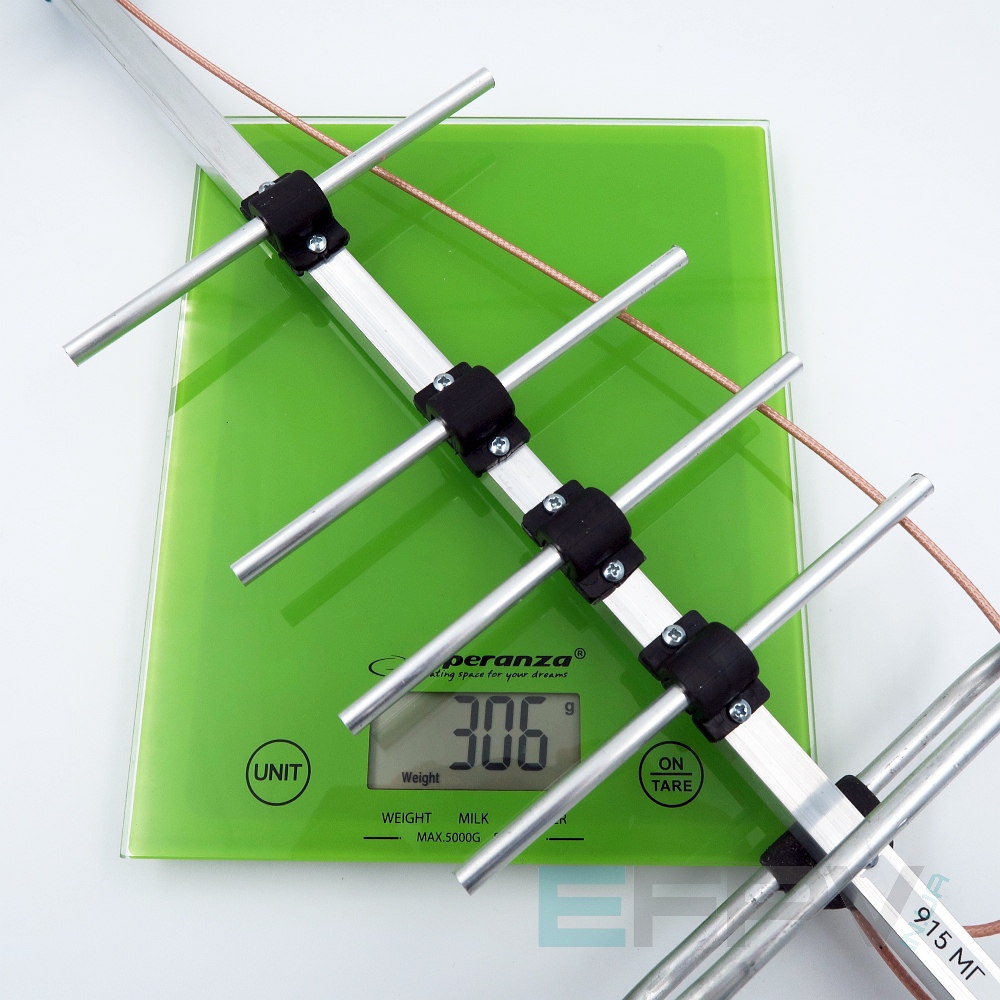 Антена Yagi 915MHz 9 cекцій 13,4 dBi