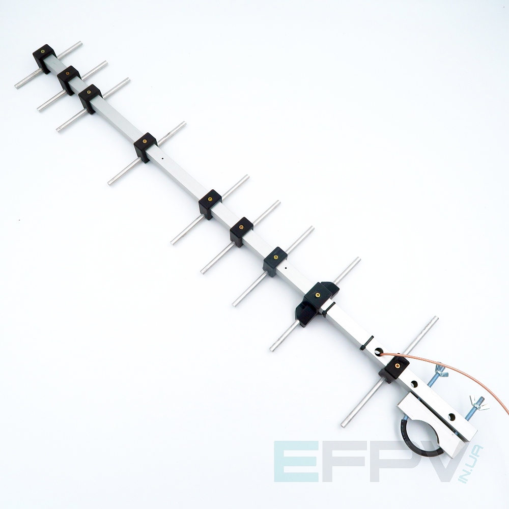 Антена EFPV Yagi 915MHz 9 cекцій 13.4 dBi