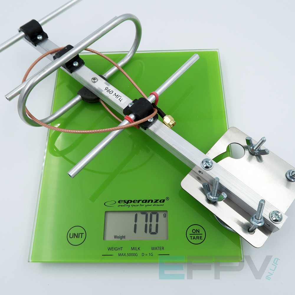 Антена Yagi 960MHz 4 cекції 8,6 dBi