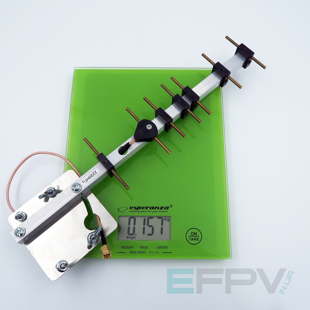 Антена Yagi 2200 MHz 7 секцій 11,9 dBi
