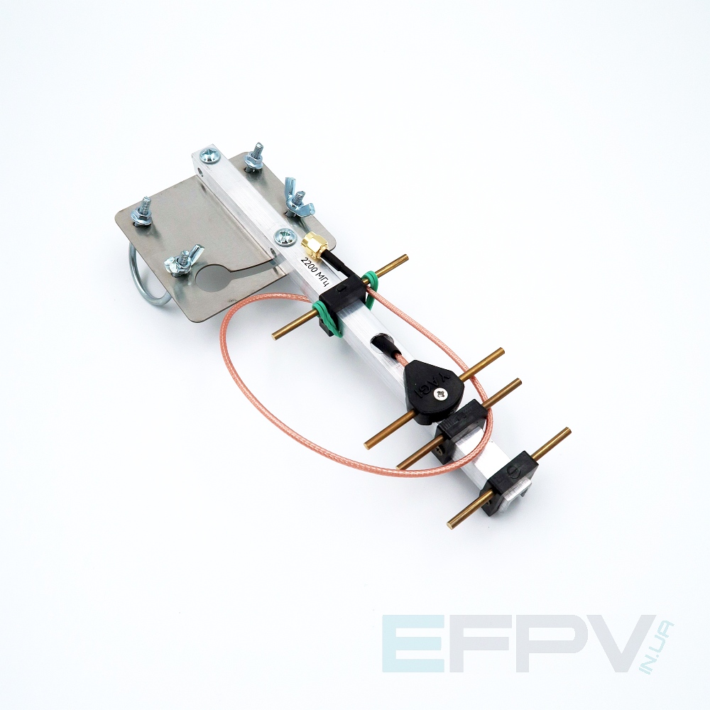 Антена Yagi 2200 MHz 4 секції 8,6 dBi