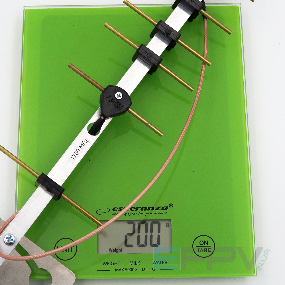 Антена Yagi 1700 MHz 9 секцій 13,4 dBi