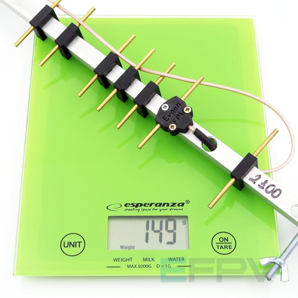 Антена Yagi 2100 MHz 9 секцій 13,4 dBi